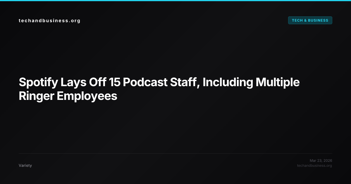 Spotify Lays Off 15 Podcast Staff, Including Multiple Ringer Employees ...